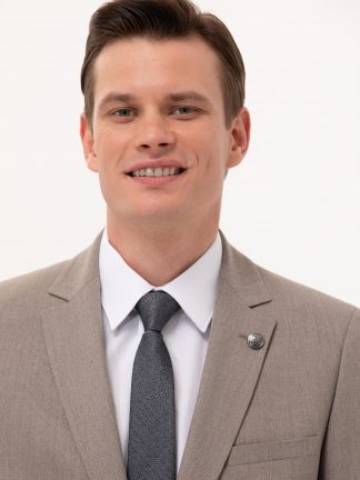 کت مردانه قهوه ای روشن پیرکاردین