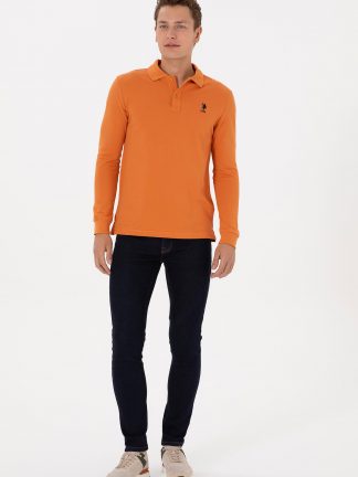 شلوار جین اسلیم فیت مردانه آبی تیره یو اس پولو