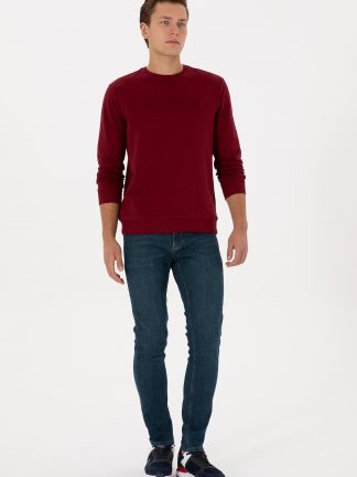 شلوار جین اسلیم فیت مردانه سبز یو اس پولو