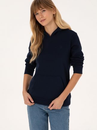 هودی زنانه سرمه ای یو اس پولو