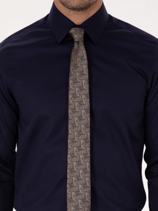 پیراهن رسمی مردانه سرمه ای کاشارل