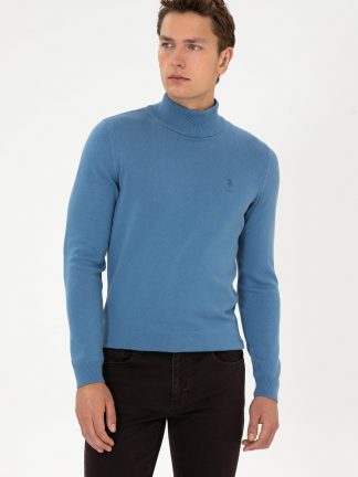 پلیور مردانه آبی تیره یو اس پولو