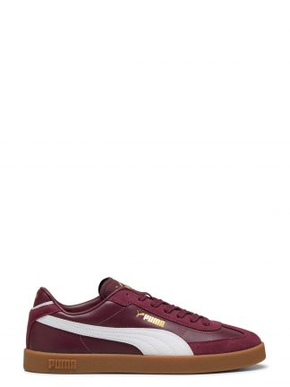 کفش کتانی زنانه پوما مدل Era Club II - زرشکی چرمی با زیره لاستیکی تصویر ۱