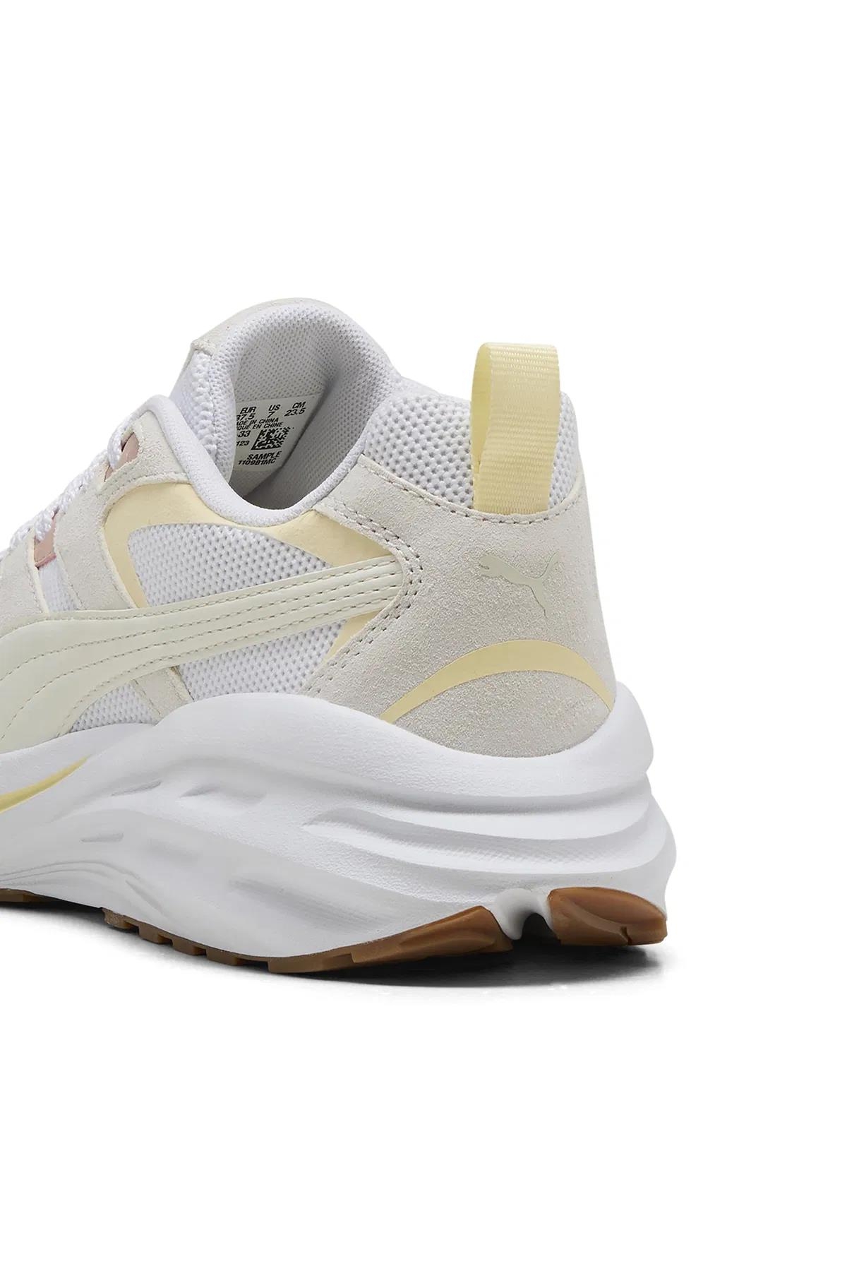 کفش کتانی اسپرت زنانه پوما مدل ترکیبی سفید و کرم با جزئیات پاستلی تصویر ۶