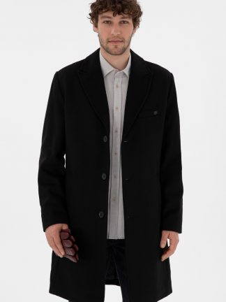 پالتو مردانه مشکی یو اس پولو تصویر ۱