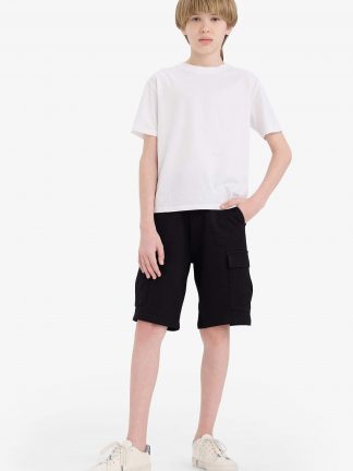 شلوارک پسرانه مشکی دفکتو تصویر ۱