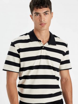 پولوشرت مردانه بژ دفکتو تصویر ۱