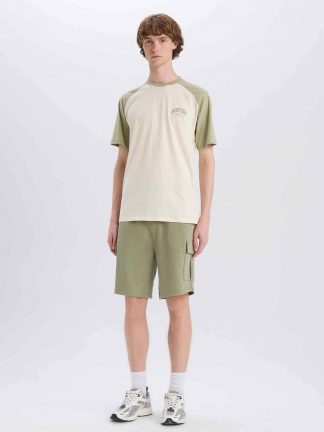 شلوارک مردانه خاکی دفکتو تصویر ۱