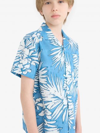 پیراهن پسرانه آبی دفکتو تصویر ۱