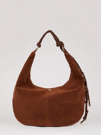 کیف دوشی زنانه قهوه ای دفکتو تصویر ۱