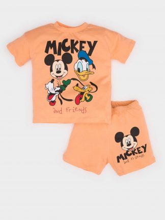 ست لباس نوزاد پسر نارنجی دفکتو تصویر ۱