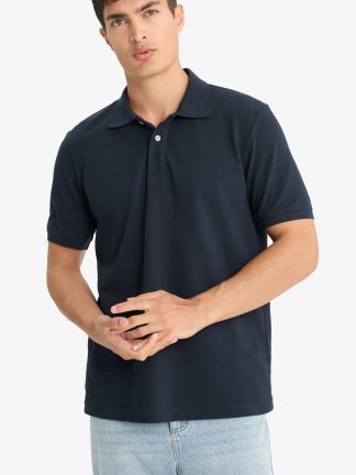 پولوشرت مردانه سرمه ای دفکتو تصویر ۱