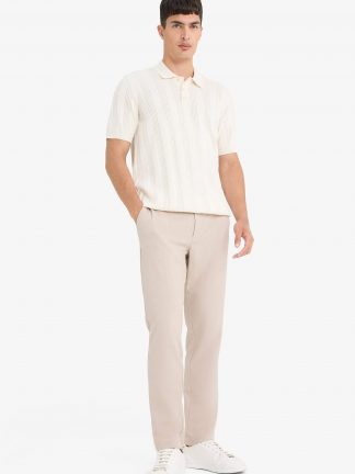 پولوشرت مردانه بژ دفکتو تصویر ۱