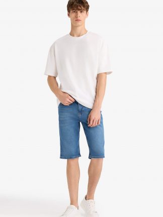 شلوارک مردانه نعنایی (فرعی) (مادر:آبی) دفکتو تصویر ۱